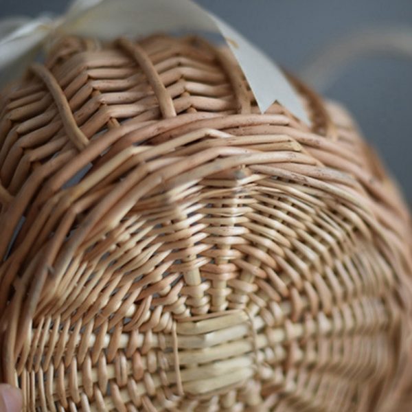 Natural Simulation Woven Hand-held Flower Basket Bow - Image 6