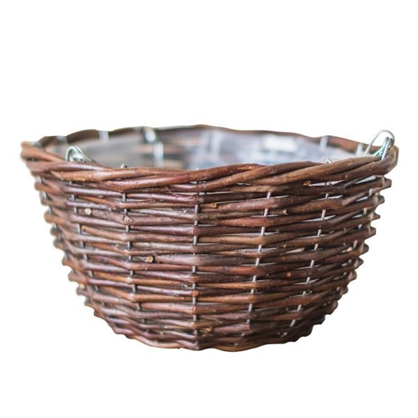 Natural wicker hanging basket flower pot - Image 6