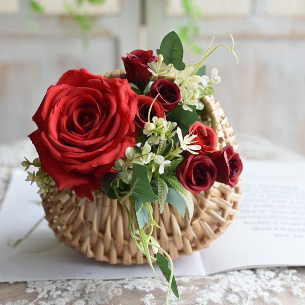 Handmade Flower Arrangement Wicker Creative Basket Ideas - Image 3